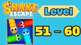 Snake escape level 51 - 60 solution walkthrough gameplay 