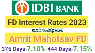 IDBI FD interest rates 2023