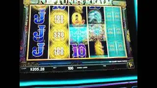 MONEY LINK NEPTUNE'S REALM $150.23 TICKET PUT IN MACHINE & SEE 1 AWAY FROM GRAND!  VIDEO #8 NICE!