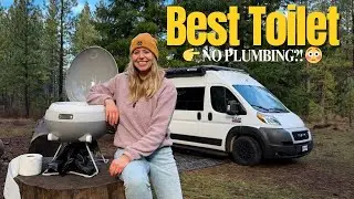 Modiwell Portable Space Egg RV/Dry Flush Toilet Review | Full Unboxing, Setup & Van Life Test