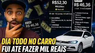 🔥 “NÃO PAREI ATÉ BATER MIL! Meu dia mais louco dirigindo” #uber #99pop #indriver #shorts #viral