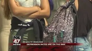 Depressions rates on the rise among young adults, teens