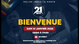 EGLISE JESUS LA PORTE (J6) MARATHON DE JEUNE ET PRIERE DE 21 JOURS NON STOP 10 JANVIER  2026