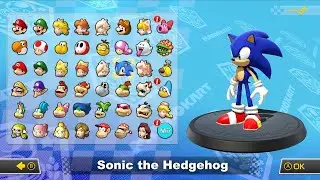 What if you play Sonic in Mario Kart 8 Deluxe (DLC Courses)