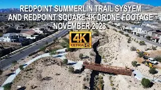 Redpoint Summerlin Trail System And Redpoint Square Summerlin 4K Drone Footage November 2023