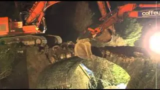 Coffee Construction - Demolition of Over bridge 23 - Kildare Route Project.
