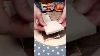 Mit Nutella gef&uuml;llte French Toast Sticks 🤤 #shorts #nutella  Toast mit Nutella in der Pfanne