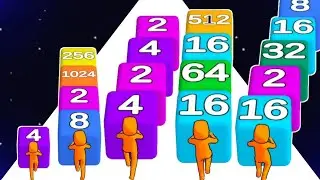 2048 Run 3D / Punch Machine - Level Up, Asmr Gameplay
