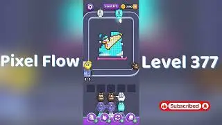 🎮 Pixel Flow Level 377 Walkthrough | Go Answer 🧩✨