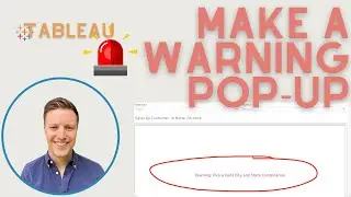 How to Make a Pop-Up Warning Message in Tableau