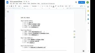 Computer Organization - DLX Load and Store State Machine and Control Signals