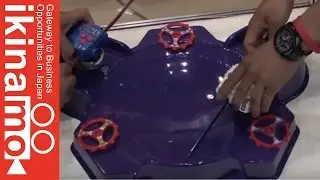 Do you have a beyblade freely? Exhibited a new model that can also accelerate and reverse rotation
