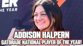 Addison Halpern Wins Gatorade NATIONAL Player of the Year! | Rutgers Prep Soccer Star!