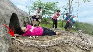 Brave Experts Rescue Ethnic Girl from Ferocious Anaconda Attack