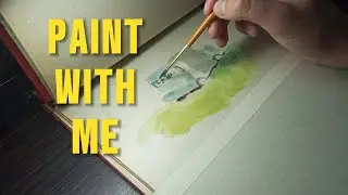 Art ASMR 🎧 | Real-Time Watercolor Process (No Talking, Just Brushes)