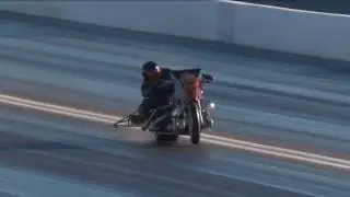 UNBELIEVALBE SAVE in Top Fuel Harley in Las Vegas #NHRA