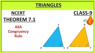 Triangles   Theorem 7.1 proof  || Chapter 7 || Ncert Class 9th Maths      #triangles