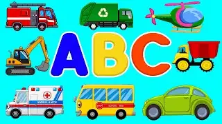 🚑 A is for Ambulance | ABC Phonics Song 🎶 | Kids Baby Learning Fun | Alphabet A | Car Transformation