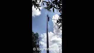 My new Diamond X50 2m 70cm dual band antenna - initial test pole mount