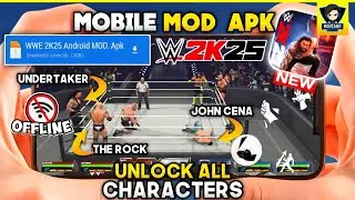 GRAFIK HD‼️WWE 2K25 Netflix Edition | Game Smackdown Android OFFLINE Mod Apk