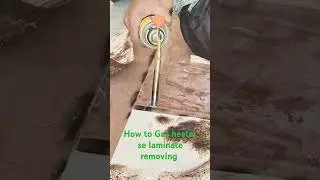 how to remove old laminate/gas heater #shorts #viralvideo