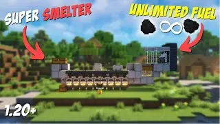 Minecraft 1.20+ ULTIMATE Automatic Fuel & Super Smelter!