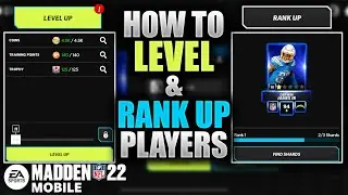 HOW TO LEVEL UP & RANK UP PLAYERS! - Madden Mobile 21!