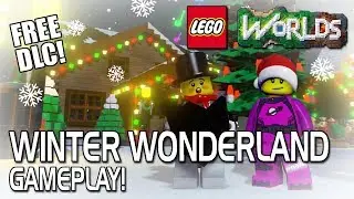 LEGO Worlds - Winter Wonderland Gameplay! Free DLC! New Biome!
