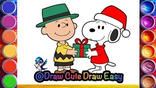 How to Draw Charlie Brown & Snoopy | Easy & Satisfying Kids Drawing