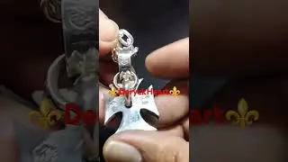 ⚜️DeryckHeart⚜️Iron Cross Lucky omen Pendant⚜️#deryckheart #silveraccessory #skull #newfoundglory