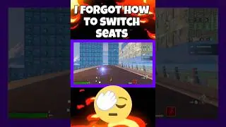 I forgot how to switch seats...😅