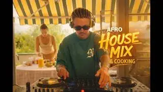 Listen to an Afro House DJ set with salmon Tartare Cooking | Outdoor Cooking #djmix #dj