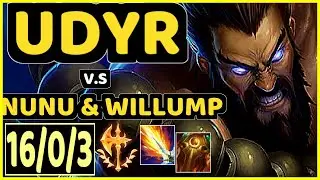 ARIBO (UDYR) vs NUNU & WILLUMP - 16/0/3 KDA JUNGLE GAMEPLAY - EUW Ranked GRANDMASTER