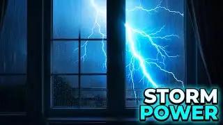 Raw Power of Storm Lightning Over Dark Skies | Sleep Meditation Music