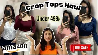 Amazon Crop top haul, Zara Dupes, #amazontopshaul, Wardrobe refresh sale 2023, Tops under 500