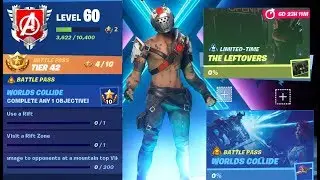 Fortnite | Season X Week 4 Challenges The Leftovers & Worlds Collide 😊