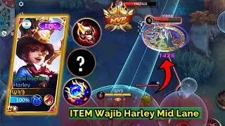 TOP GLOBAL HARLEY MID LANE ❗ BUILD DAN EMBLEM HARLEY MID LANE ❗ TOP 1 GLOBAL HARLEY 2023