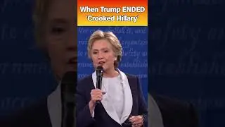 Trump DESTROYS Hillary With One Line...