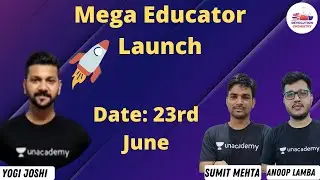 Mega Educator Launch | Yogi Joshi | Sumit Mehta | Anoop Lamba | Revolution Chemistry