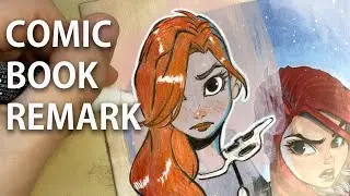 Remarking my Red Sonja Comic Cover