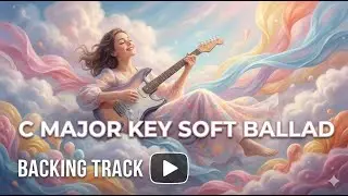 C major key Soft Ballad backing track