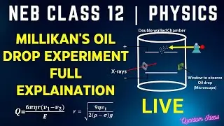 NEB Class 12 Millikan's Oil Drop Experiment🟢|Physics | Quantum Ideas | Live