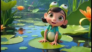 Five Little Speckled Frogs &ndash; Counting on a Lily Pad Boat | Fun Kids Nursery Rhyme | Jumping Frog