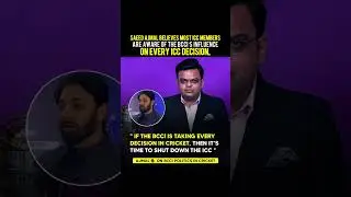 Former Pakistani Spinner Saeed Ajmal 🗣️on  BCCI politics 😄#icc#cricket#bcci