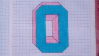 Como hacer la letra O en 3D.
