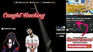 Rog Stream Caught Hacking In Live Stream Pubg Mobile | Mortal Break Huge Record !