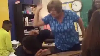 my teacher hit me and got arrested.