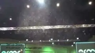 T-1500 Mini Evaporative Snow Machine Setup at Corporate Event