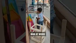 MEN AT WORK 😊😊 #reels #shorts #kidsvideo #cleaning #toddlers #likesharecomment #subscribenow