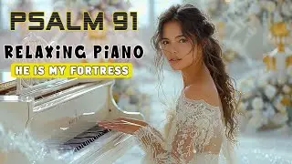 PSALM 91 Song - He Is My Fortress  (Relaxing Piano Music - Worship Song)